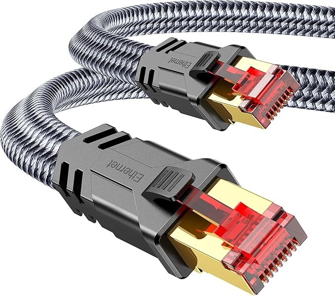 Snowkids Nylon‑Robustes CAT‑8 Kabel 5 m