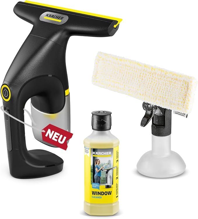 Kärcher Akku-Fenstersauger WV Compact Care Extra+ Black