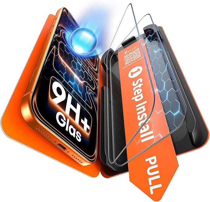 Tauri für iPhone 17 Pro Panzerglas 6,3 Zoll - 2 Stück | mit