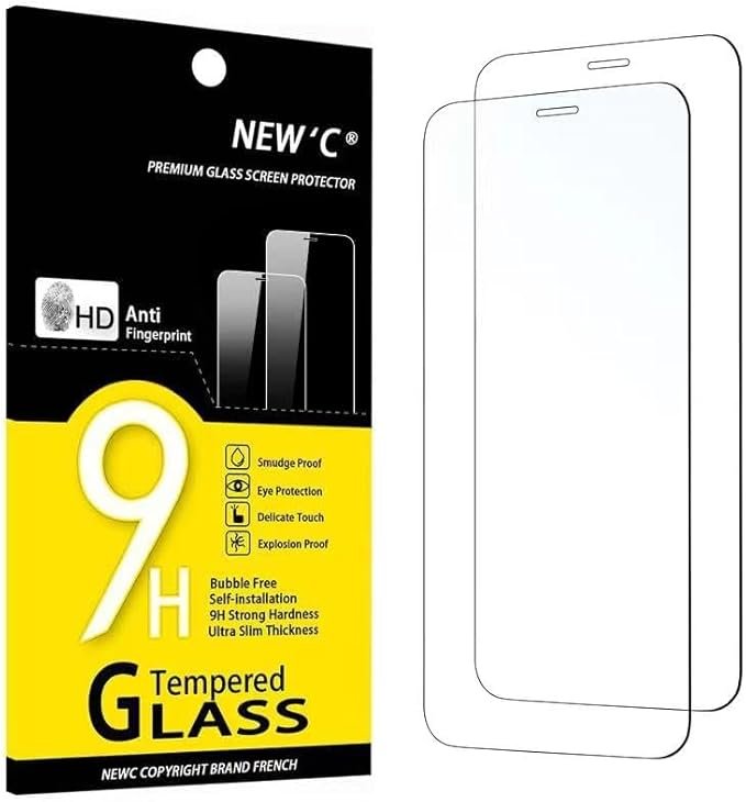 NEW'C 2 Stück für iPhone 12 und iPhone 12 Pro für Panzerglas