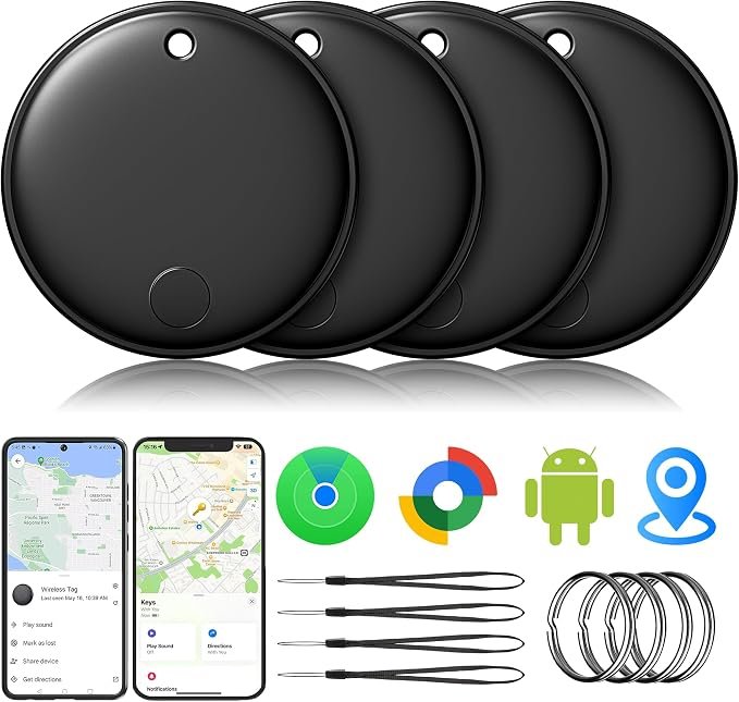 Tisoutec Dual‑System Smart Tag 4er‑Pack