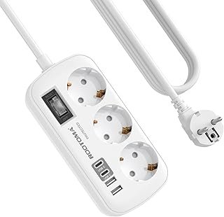 3‑Fach Steckdose mit USB‑Power